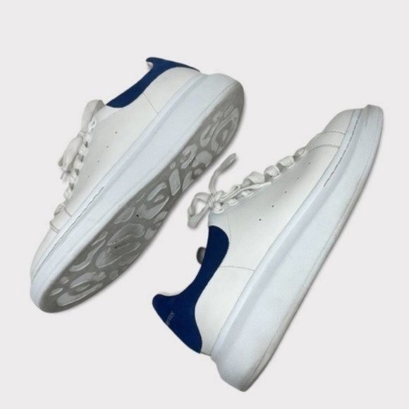 ALEXANDER MCQUEEN Oversized raised-sole leather trainer Sneakers Men’s Size 11 - Picture 4 of 8